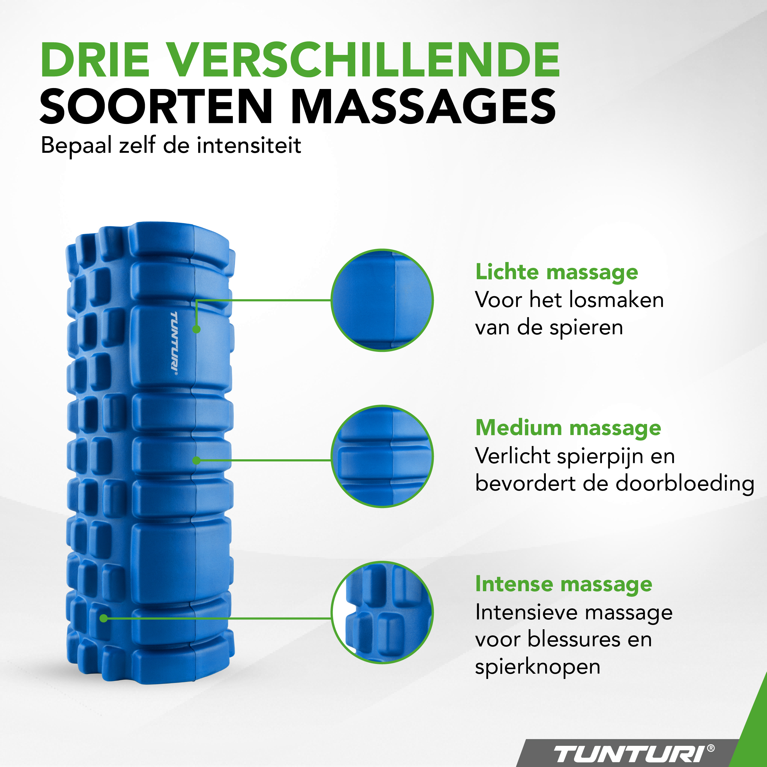 Tunturi - Yoga Grid Foam Roller 33 cm - Blau Tunturi - Yoga Grid Foam Roller 33 cm - Blau