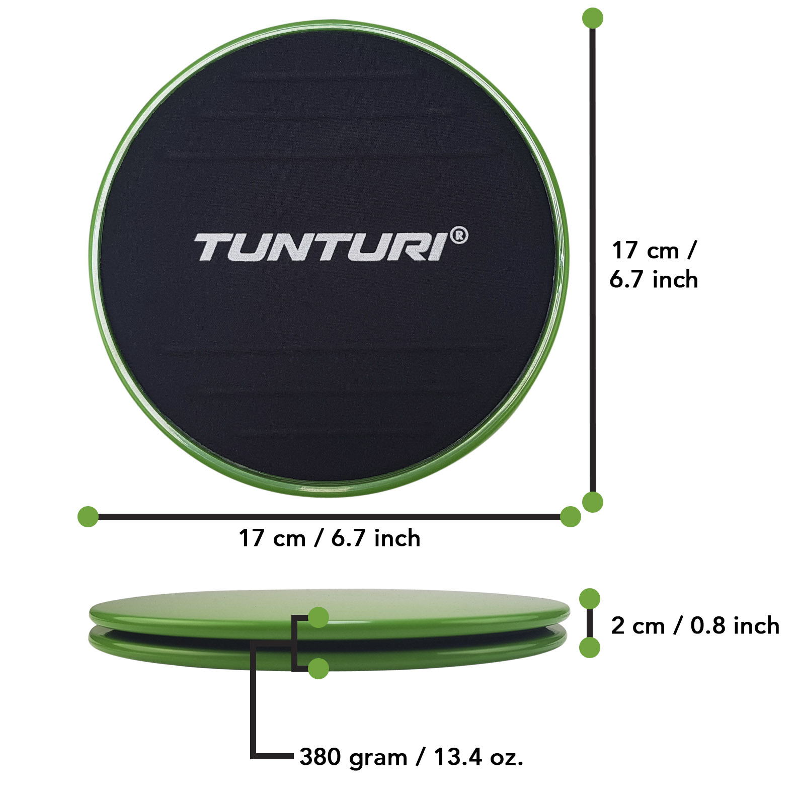 Tunturi - Resistance & Core Sliders Set Tunturi - Resistance & Core Sliders Set