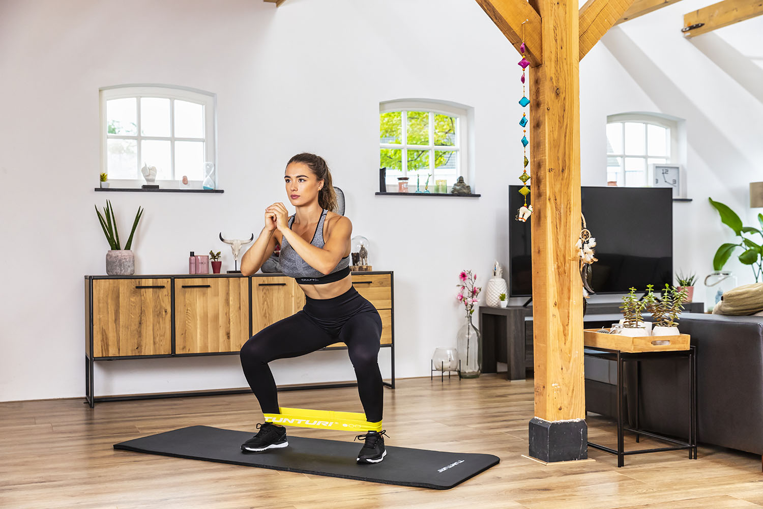 Tunturi Widerstandsband - Textile Resistance Band Light - Gelb Tunturi Widerstandsband - Textile Resistance Band Light - Gelb