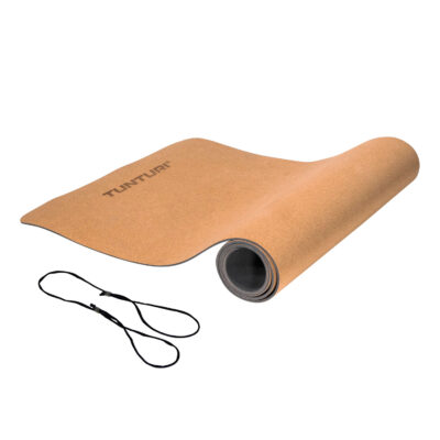 Tunturi Yoga-Matte - Kork-TPE-Yogamatte 183 cm - Anthrazit Tunturi Yoga-Matte - Kork-TPE-Yogamatte 183 cm - Anthrazit