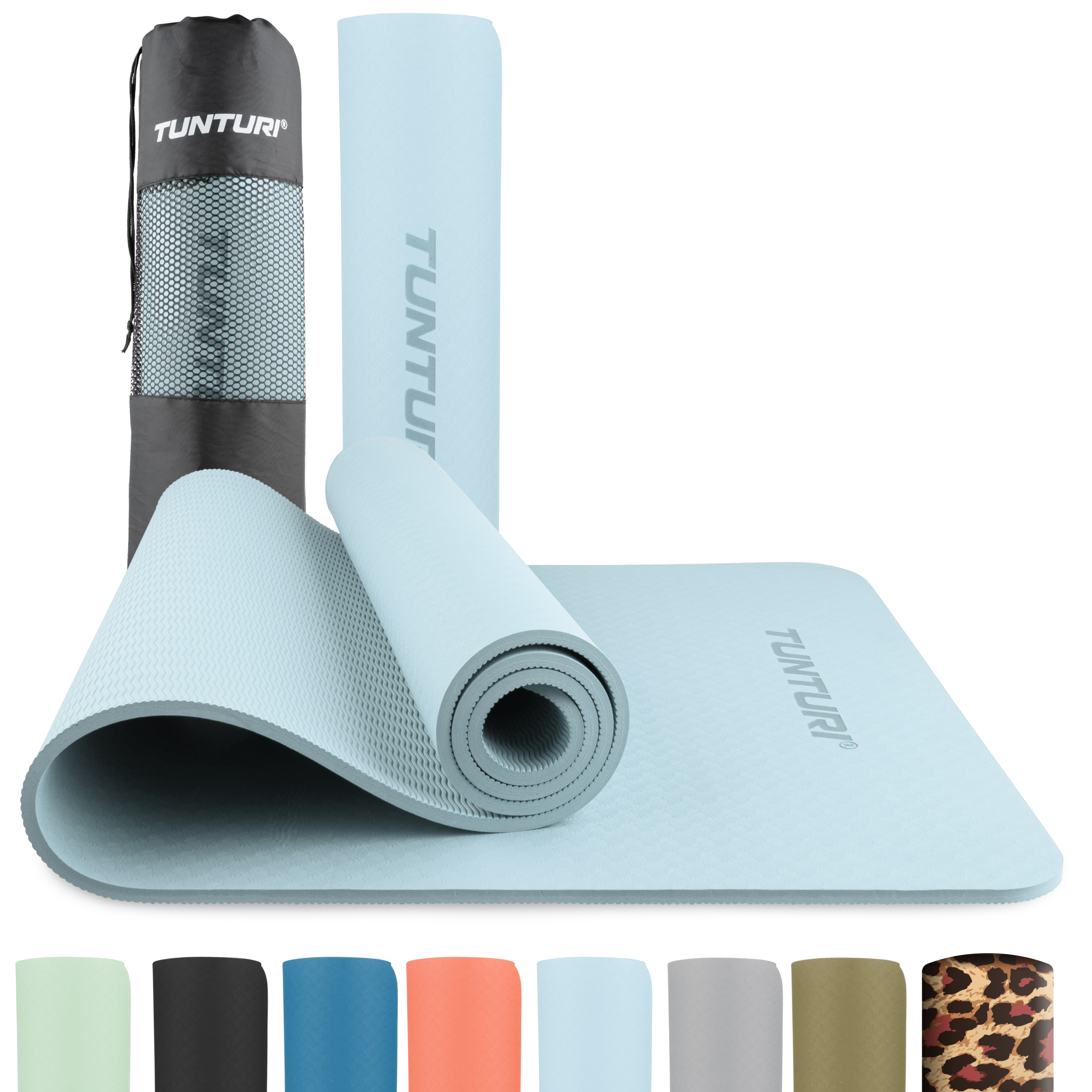 Tunturi Fitnessmatte - Yoga-Matte 8mm 183x61x0,8 cm - Blau Tunturi Fitnessmatte - Yoga-Matte 8mm 183x61x0,8 cm - Blau
