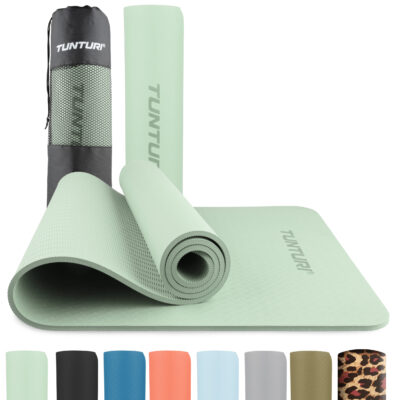 Tunturi Fitnessmatte - Yoga-Matte 8mm 183x61x0,8 cm - Munt