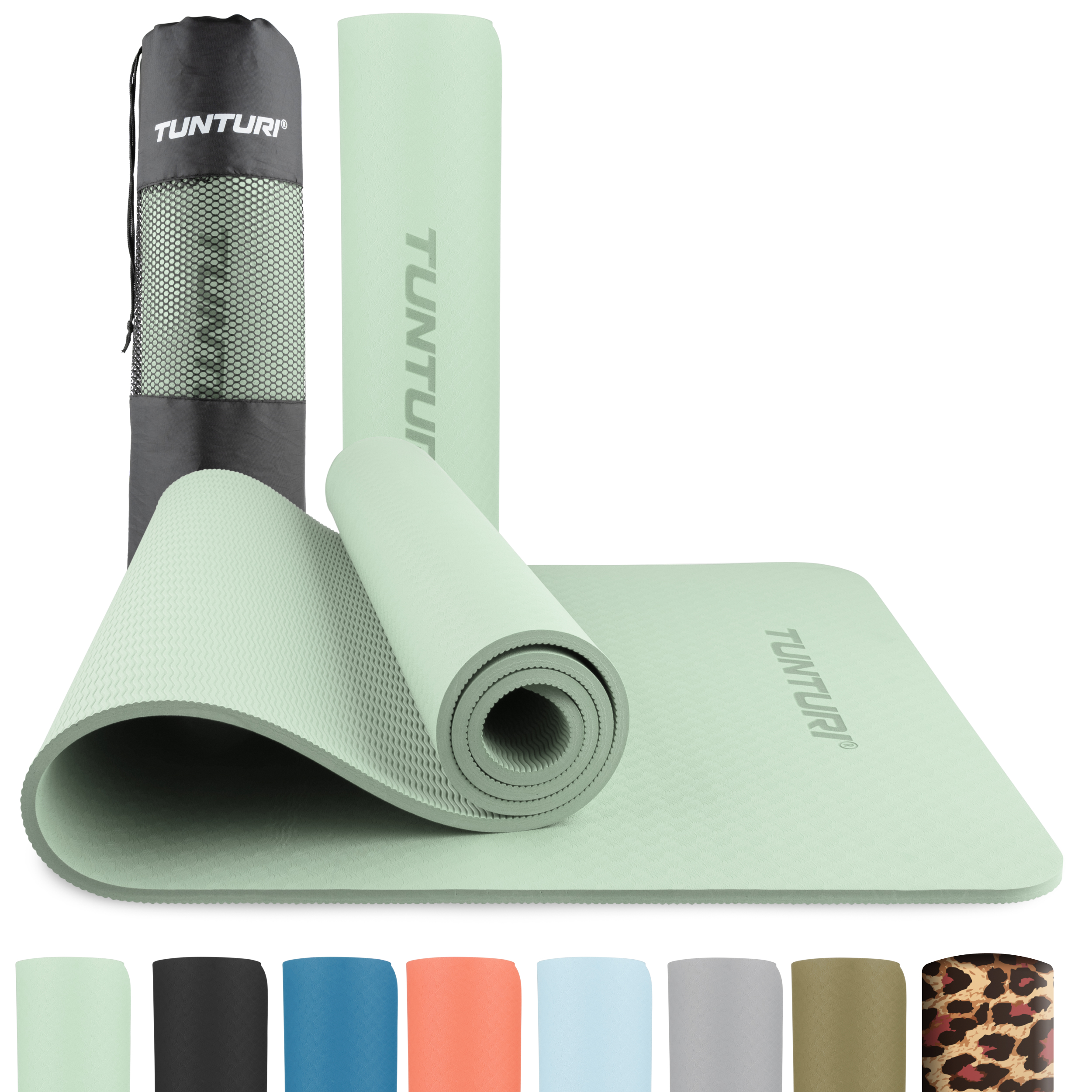 Tunturi Fitnessmatte - Yoga-Matte 8mm 183x61x0,8 cm - Munt Tunturi Fitnessmatte - Yoga-Matte 8mm 183x61x0,8 cm - Munt