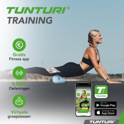 Tunturi - Yoga Grid Foam Roller 33 cm - Blau