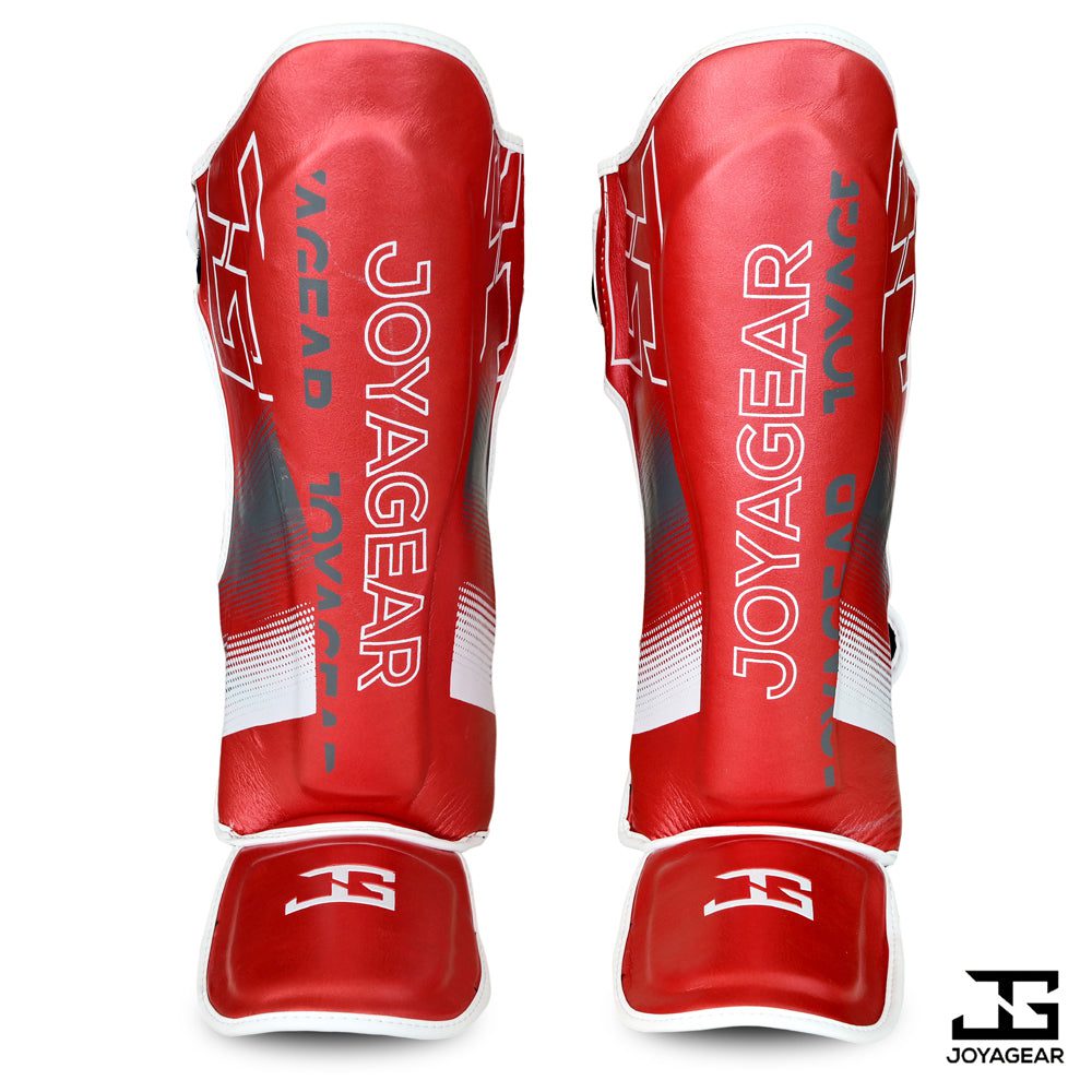 Joya Evolution Schienbein- und Spannschutz Rot Weiß