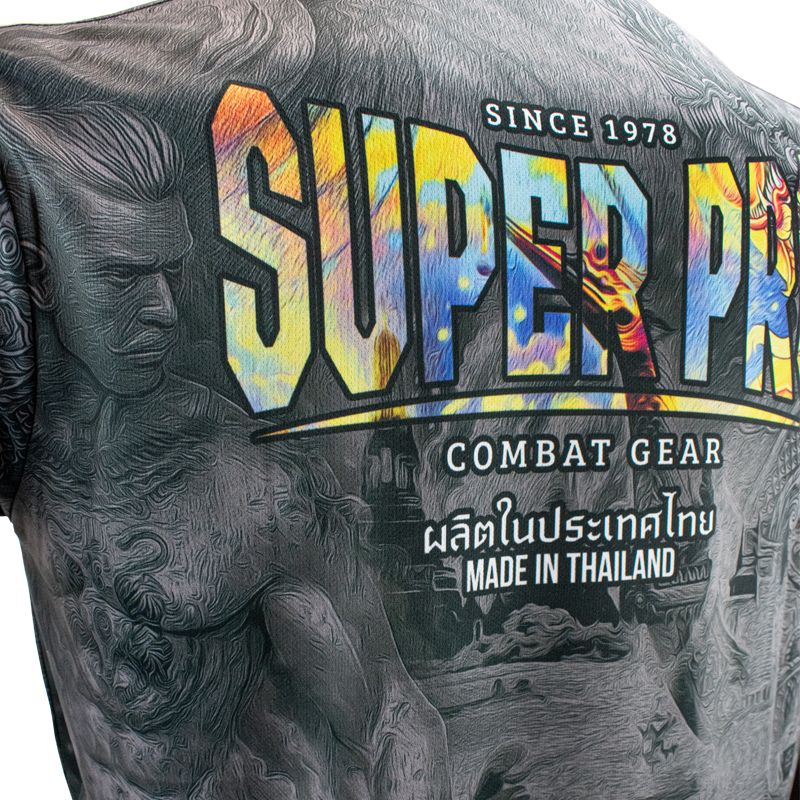 Super Pro Combat Gear T-Shirt - Pattaya Made In Thailand - Schwarz / Gelb Super Pro Combat Gear T-Shirt - Pattaya Made In Thailand - Schwarz / Gelb