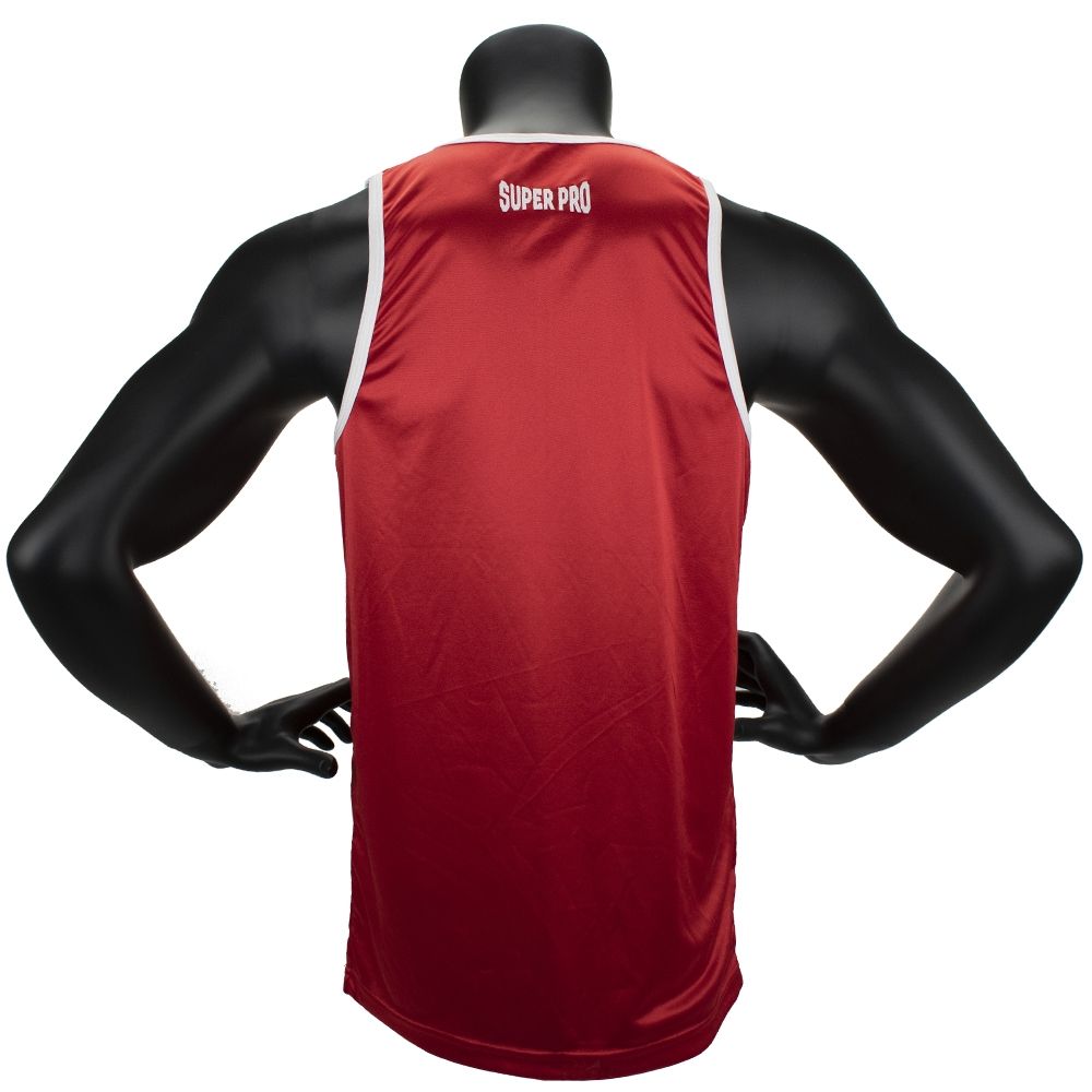 Super Pro Combat Gear Singlet - Club - Rot / Weiß Super Pro Combat Gear Singlet - Club - Rot / Weiß