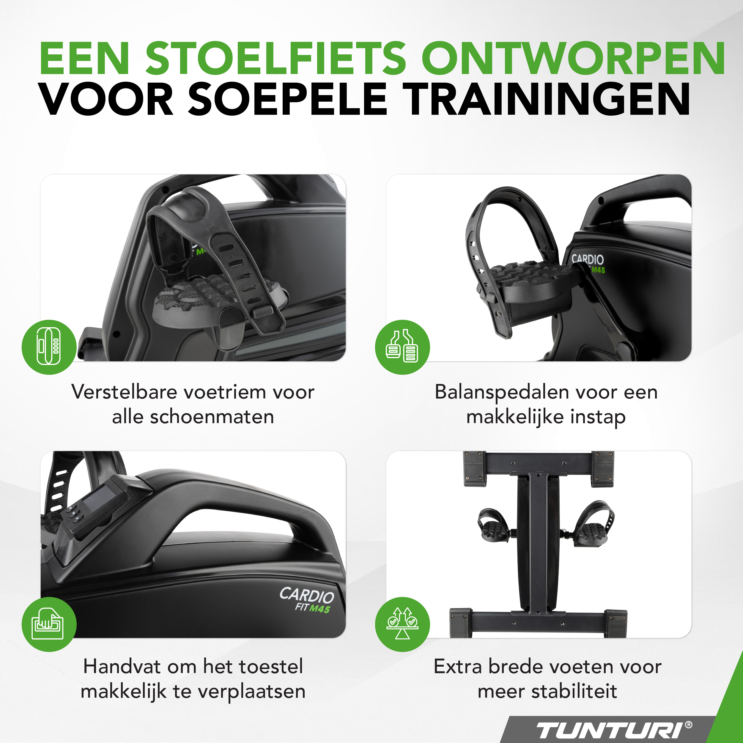 Tunturi Hometrainer - Cardio Fit M45 - Schwarz Tunturi Hometrainer - Cardio Fit M45 - Schwarz