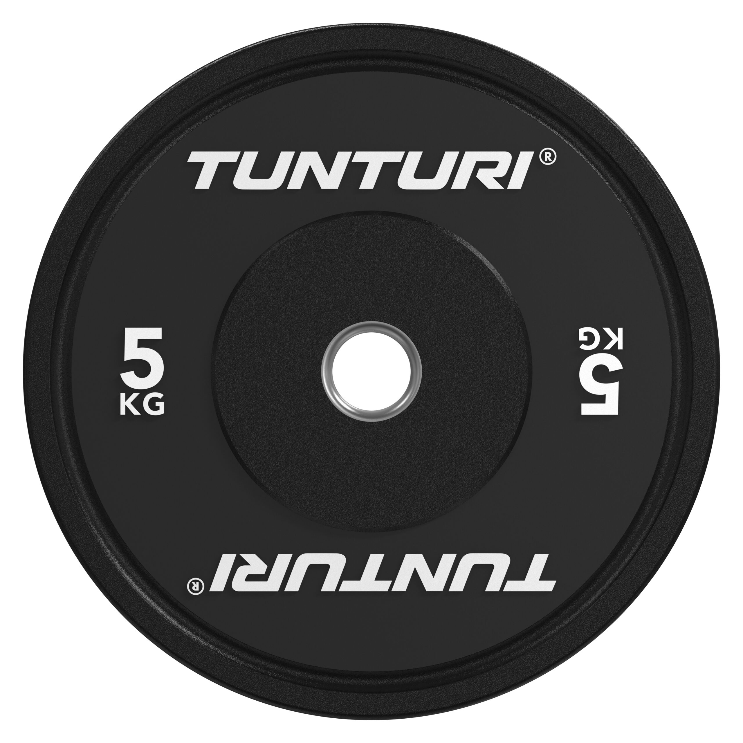 Tunturi Hantelscheibe - Platinum Bumper Plate Black 5kg - Schwarz