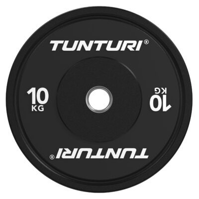 Tunturi Hantelscheibe - Platinum Bumper Plate Black 10kg - Schwarz