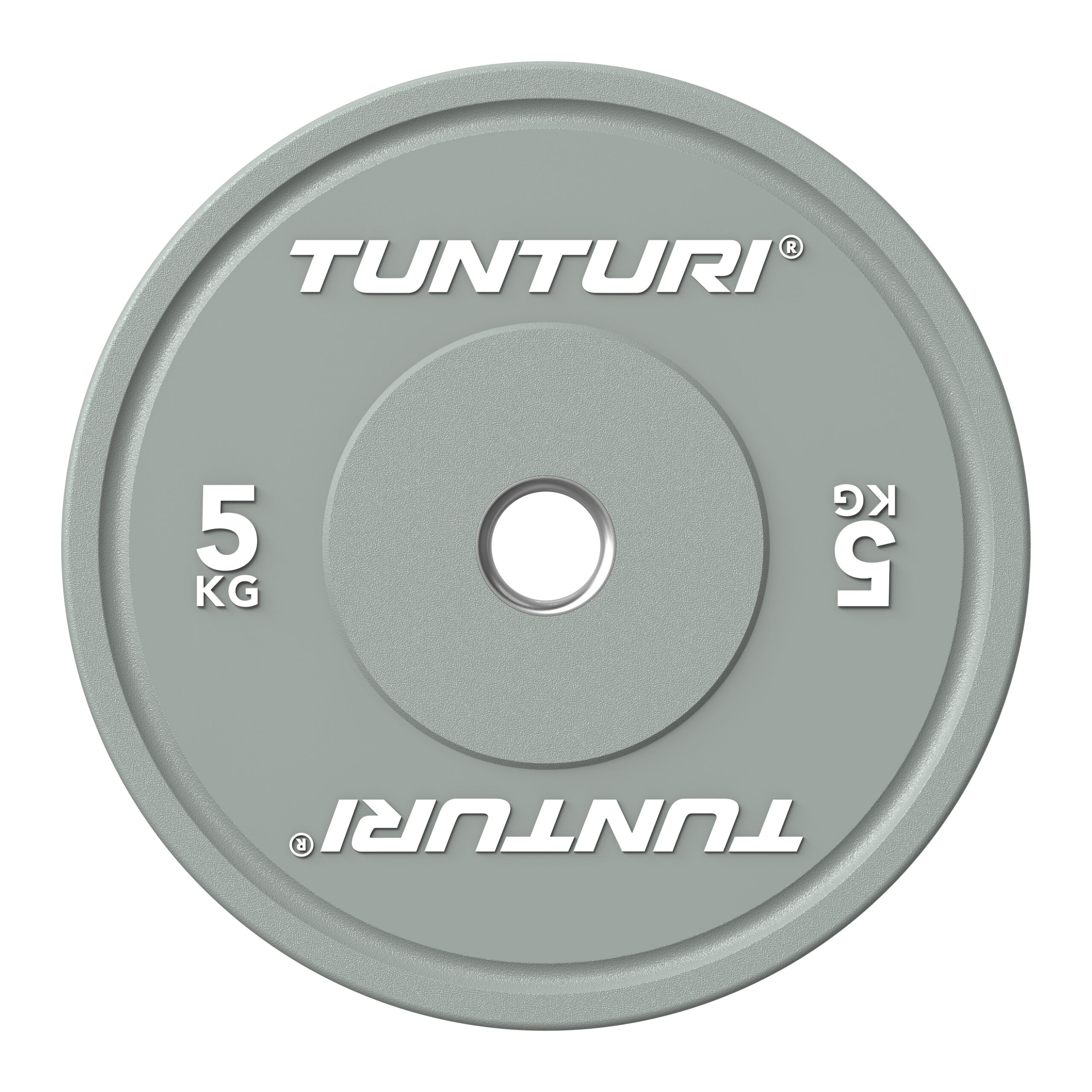 Tunturi Hantelscheibe - Platinum Bumper Plate Grey 5kg - Grau