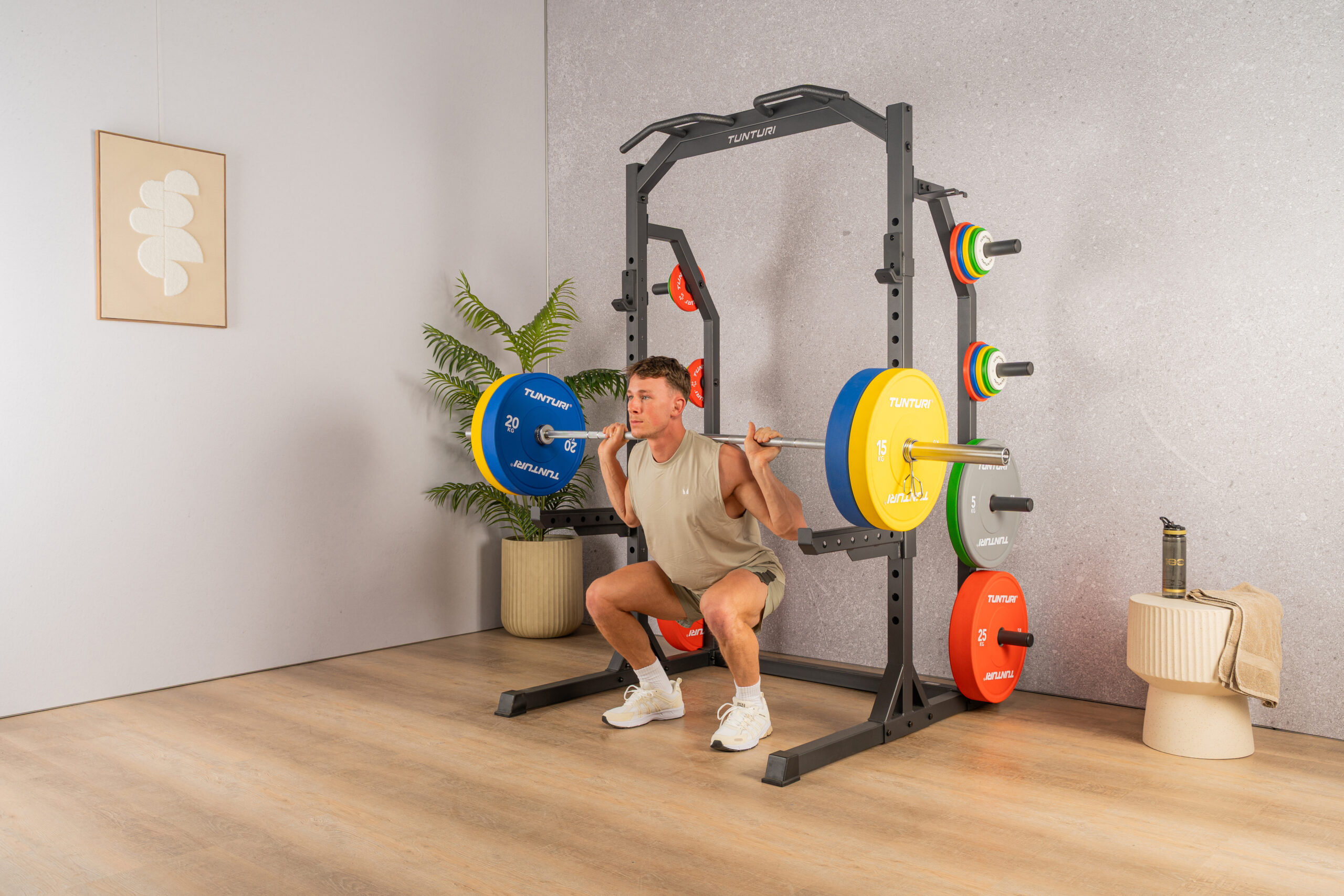 Tunturi Hantelscheibe - Platinum Bumper Plate Grey 5kg - Grau Tunturi Hantelscheibe - Platinum Bumper Plate Grey 5kg - Grau