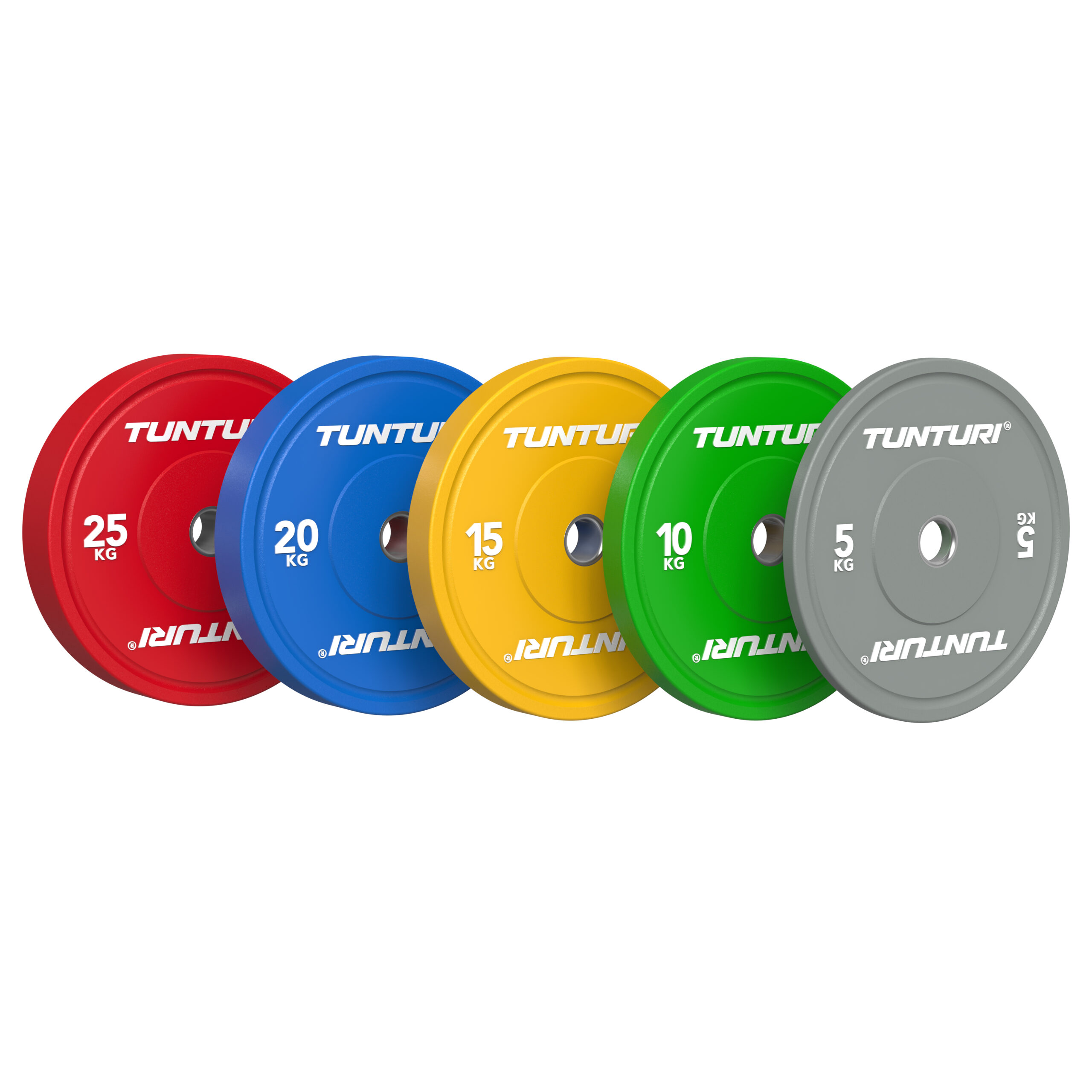 Tunturi Hantelscheibe - Platinum Bumper Plate Grey 5kg - Grau Tunturi Hantelscheibe - Platinum Bumper Plate Grey 5kg - Grau