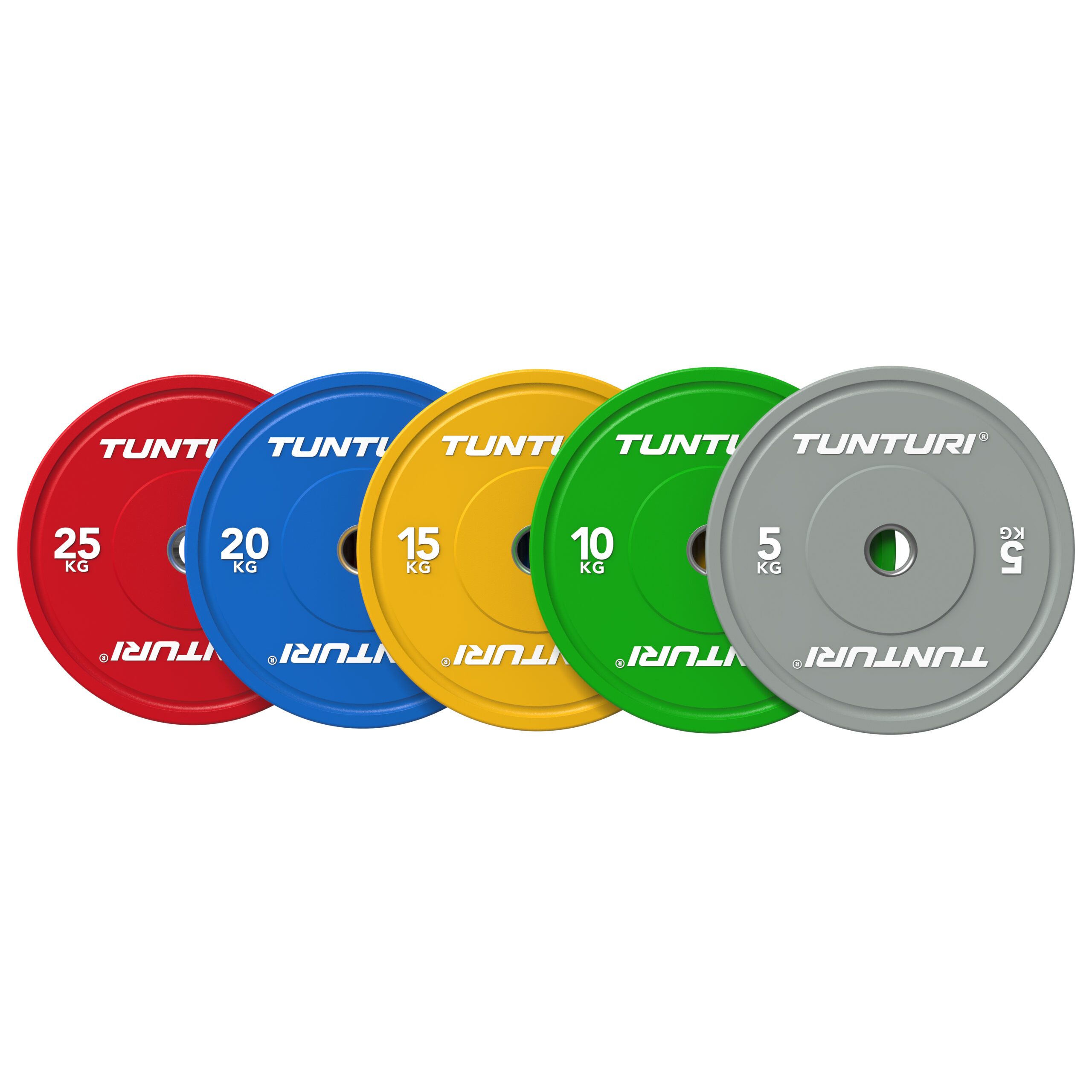 Tunturi Hantelscheibe - Platinum Bumper Plate Grey 5kg - Grau Tunturi Hantelscheibe - Platinum Bumper Plate Grey 5kg - Grau