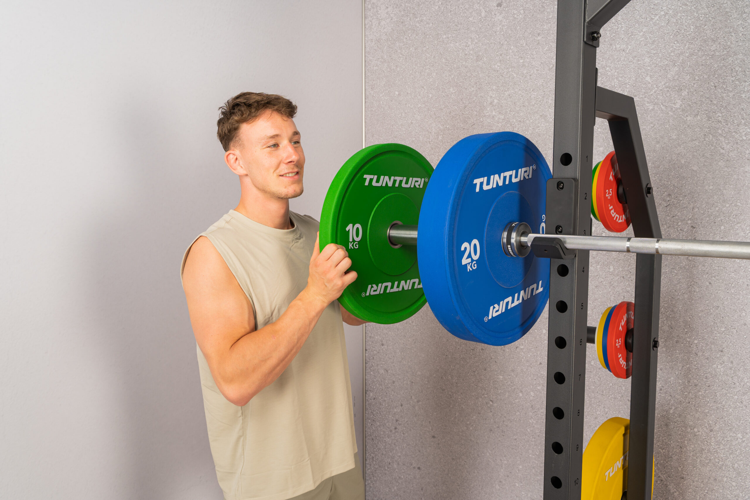 Tunturi Hantelscheibe - Platinum Bumper Plate Grey 5kg - Grau Tunturi Hantelscheibe - Platinum Bumper Plate Grey 5kg - Grau