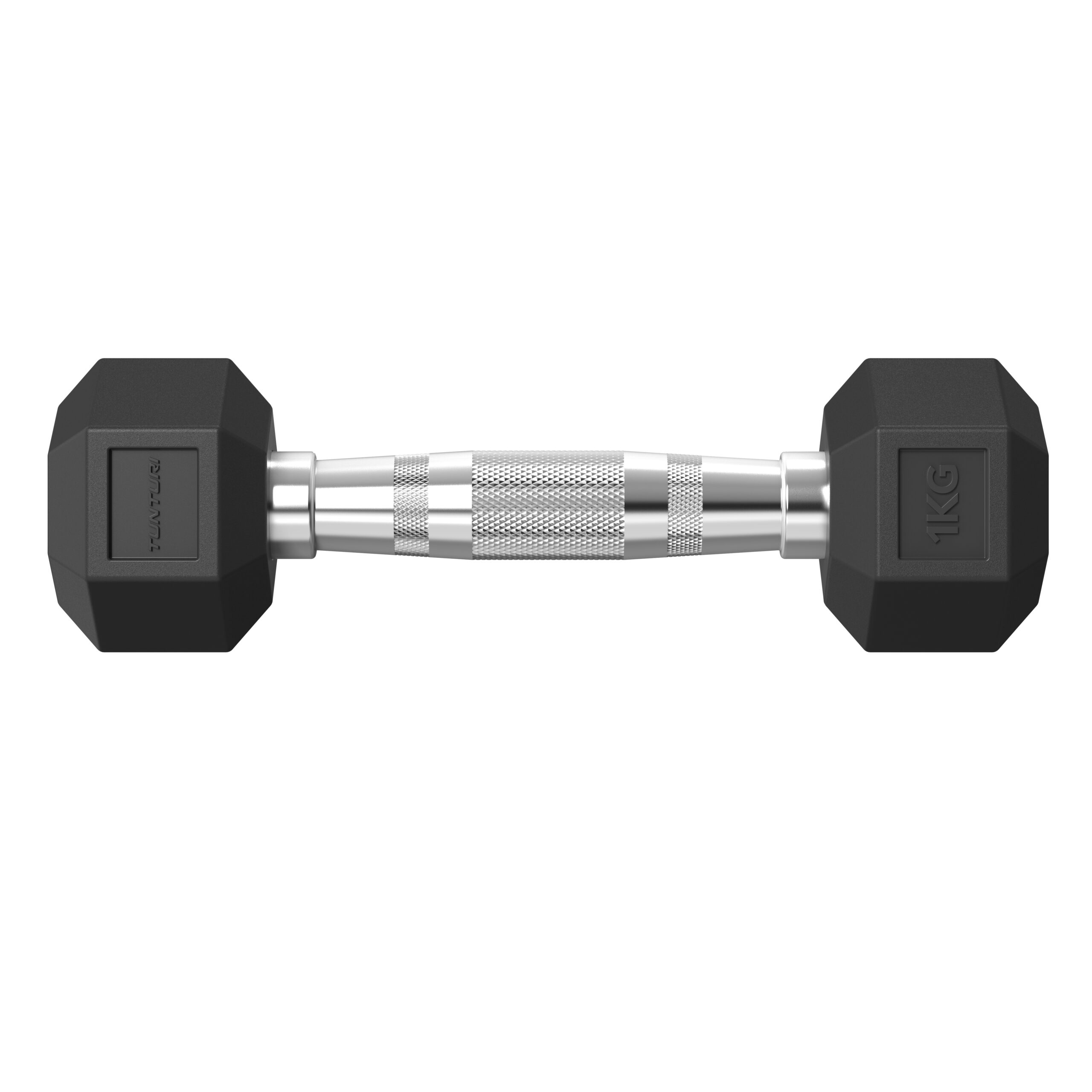 Tunturi Kurzhantel - Platinum Hexa Kurzhantel-Set 1kg - Schwarz