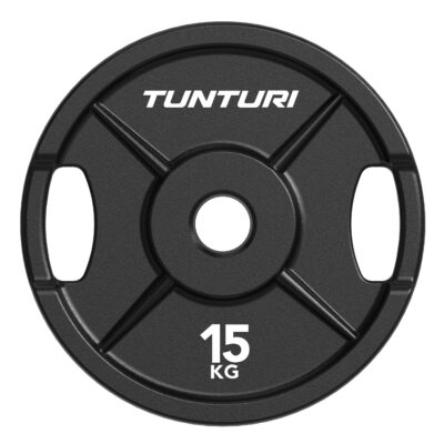 Tunturi Hantelscheibe - Platinum Cast Iron Plate 15kg - Schwarz