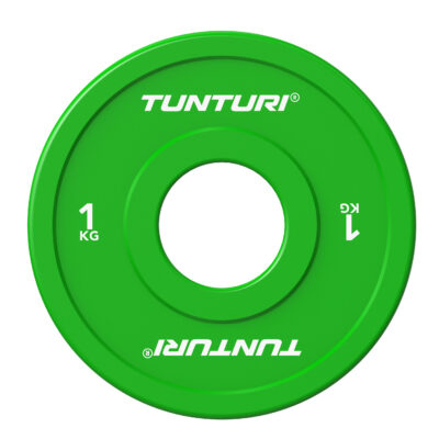 Tunturi Hantelscheibe - Platinum Fractional Plate 1kg - Grün