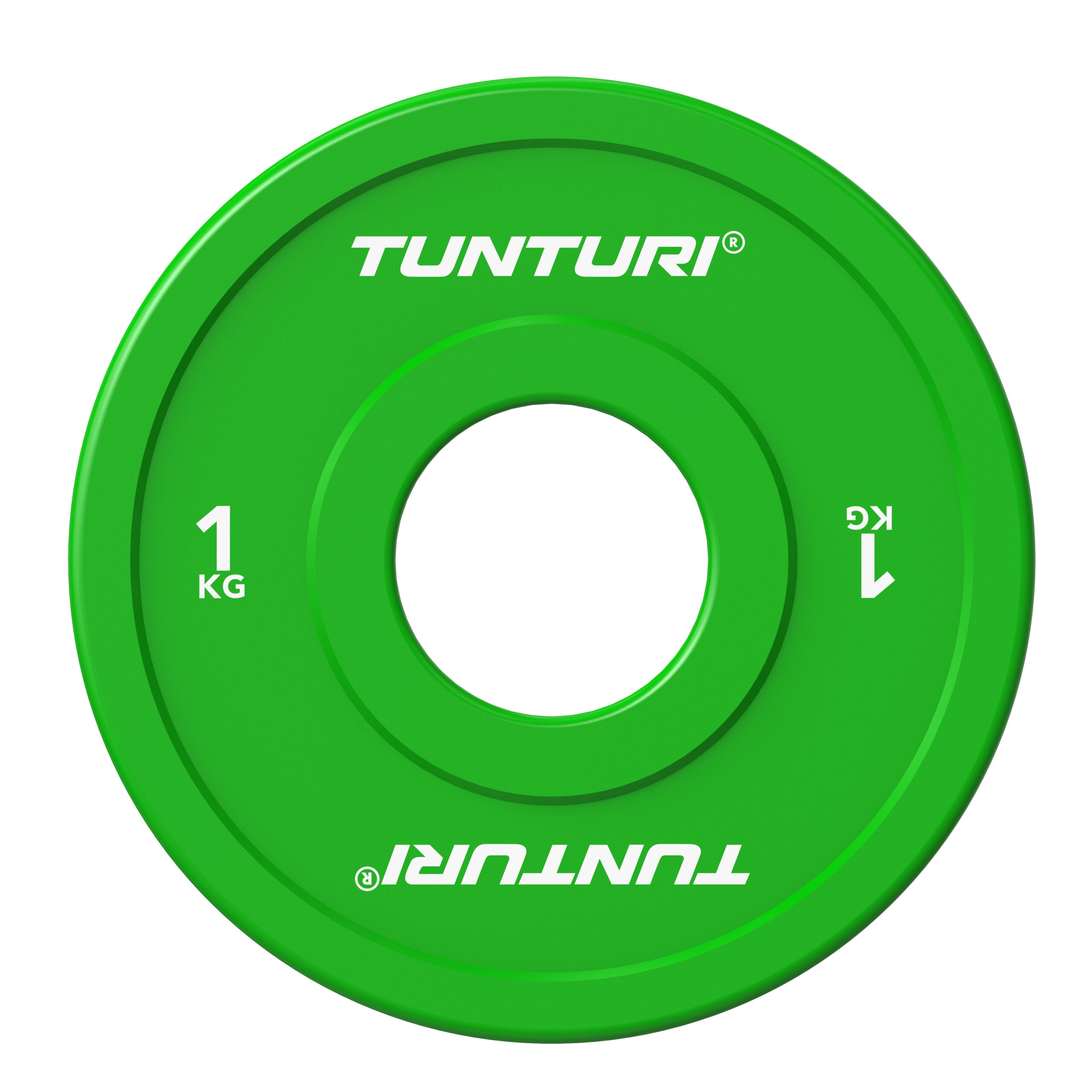 Tunturi Hantelscheibe - Platinum Fractional Plate 1kg - Grün