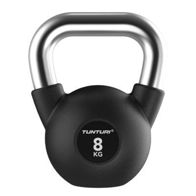 Tunturi Kettlebell - Platinum Rubber 8kg - Schwarz