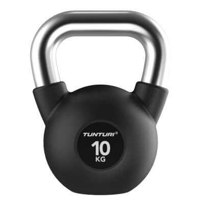 Tunturi Kettlebell - Platinum Rubber 10kg - Schwarz