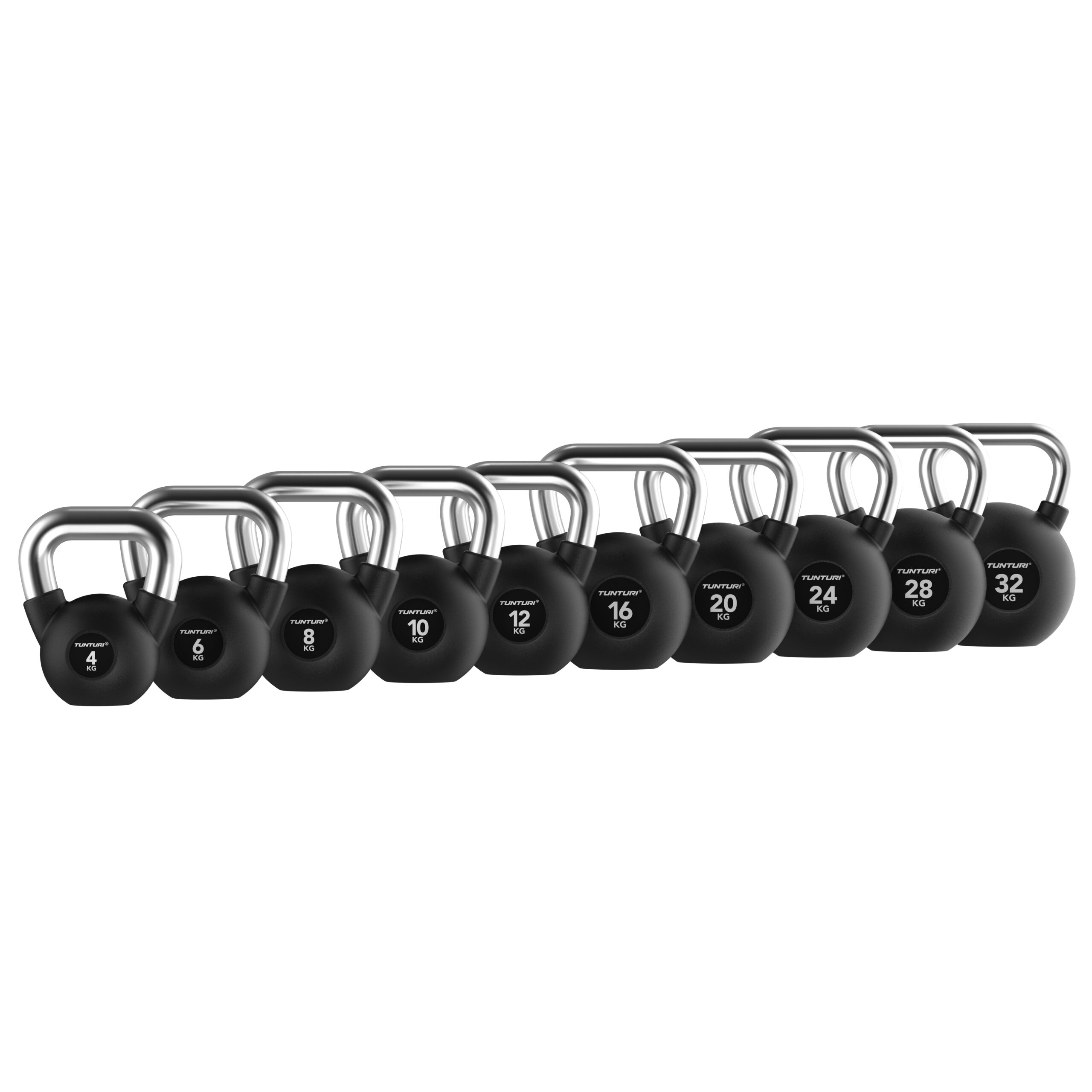 Tunturi Kettlebell - Platinum Rubber 10kg - Schwarz Tunturi Kettlebell - Platinum Rubber 10kg - Schwarz