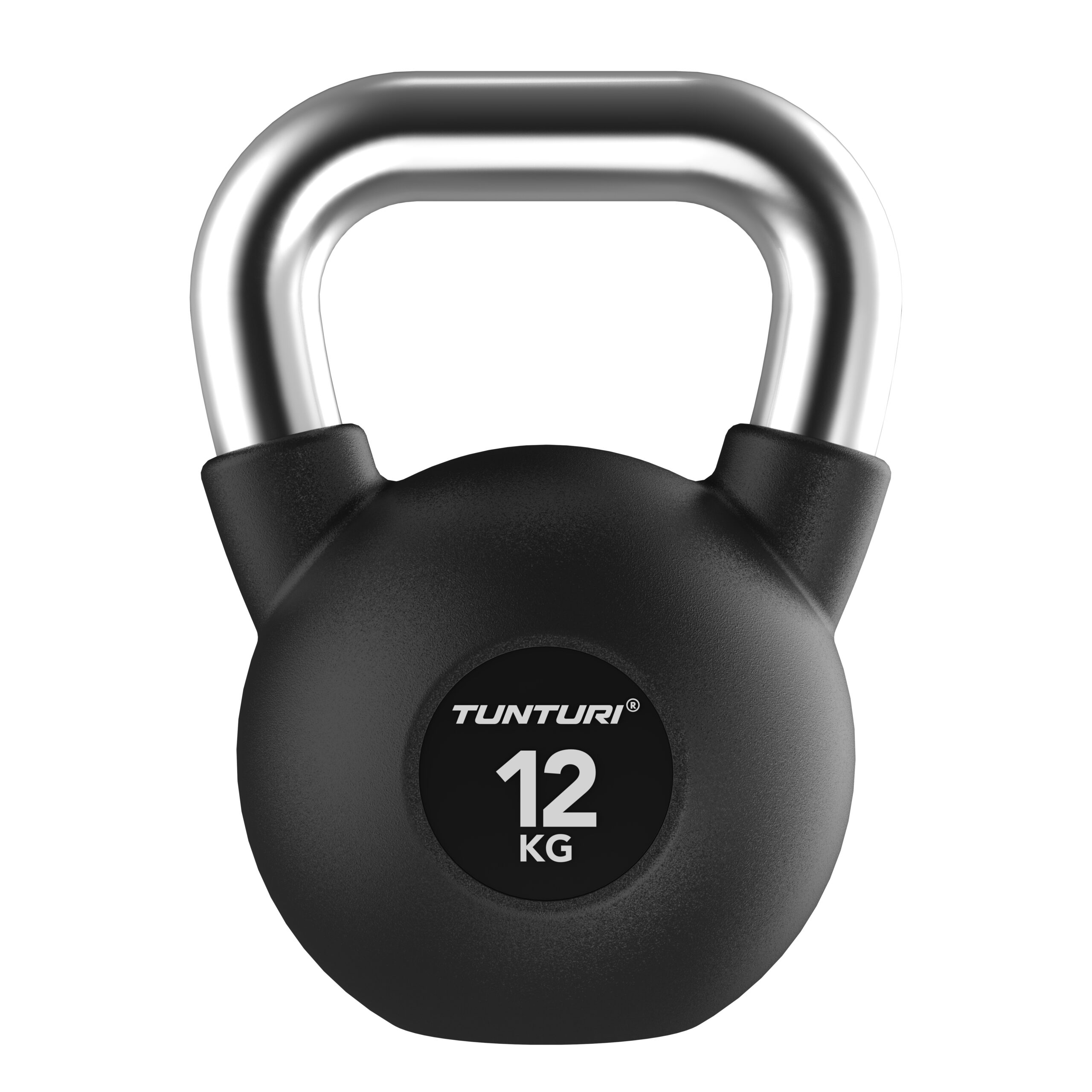 Tunturi Kettlebell - Platinum Rubber 12kg - Schwarz Tunturi Kettlebell - Platinum Rubber 12kg - Schwarz