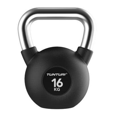 Tunturi Kettlebell - Platinum Rubber 16kg - Schwarz