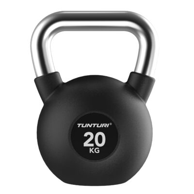 Tunturi Kettlebell - Platinum Rubber 20kg - Schwarz