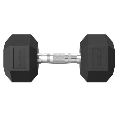 Tunturi Hantel - Platinum Hexa Gummi-Kurzhantel-Set 20kg - Schwarz