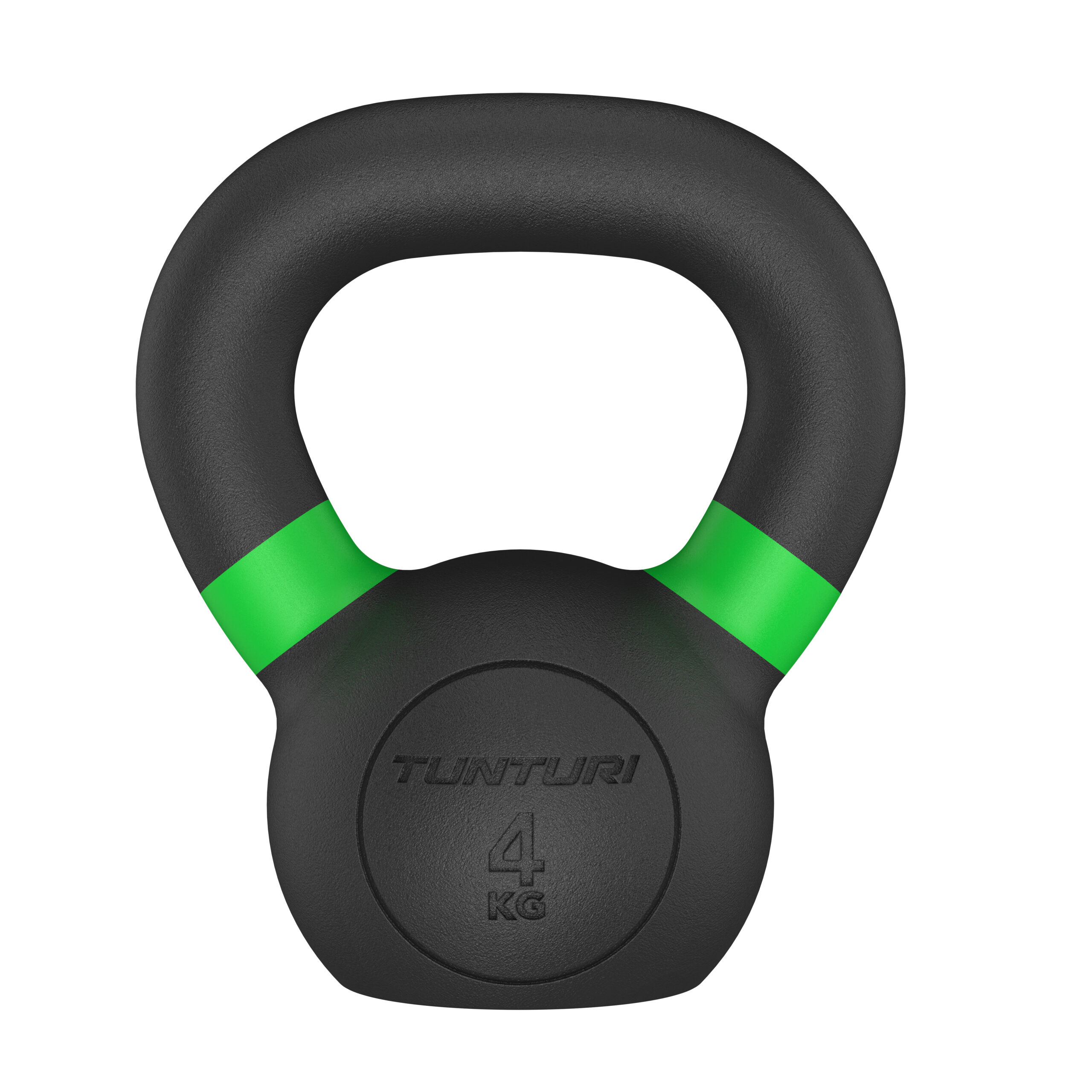 Tunturi - Platinum Gusseisen-Kettlebell 4kg - Schwarz Tunturi - Platinum Gusseisen-Kettlebell 4kg - Schwarz