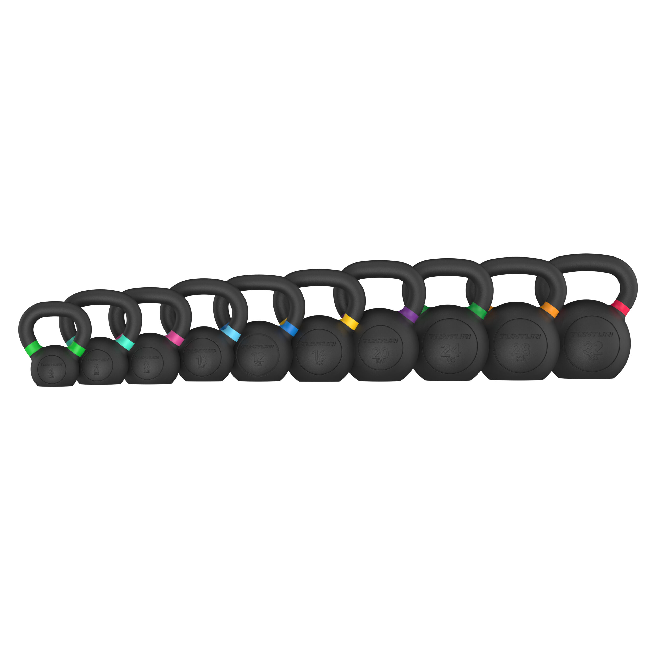Tunturi - Platinum Gusseisen-Kettlebell 10kg - Schwarz Tunturi - Platinum Gusseisen-Kettlebell 10kg - Schwarz