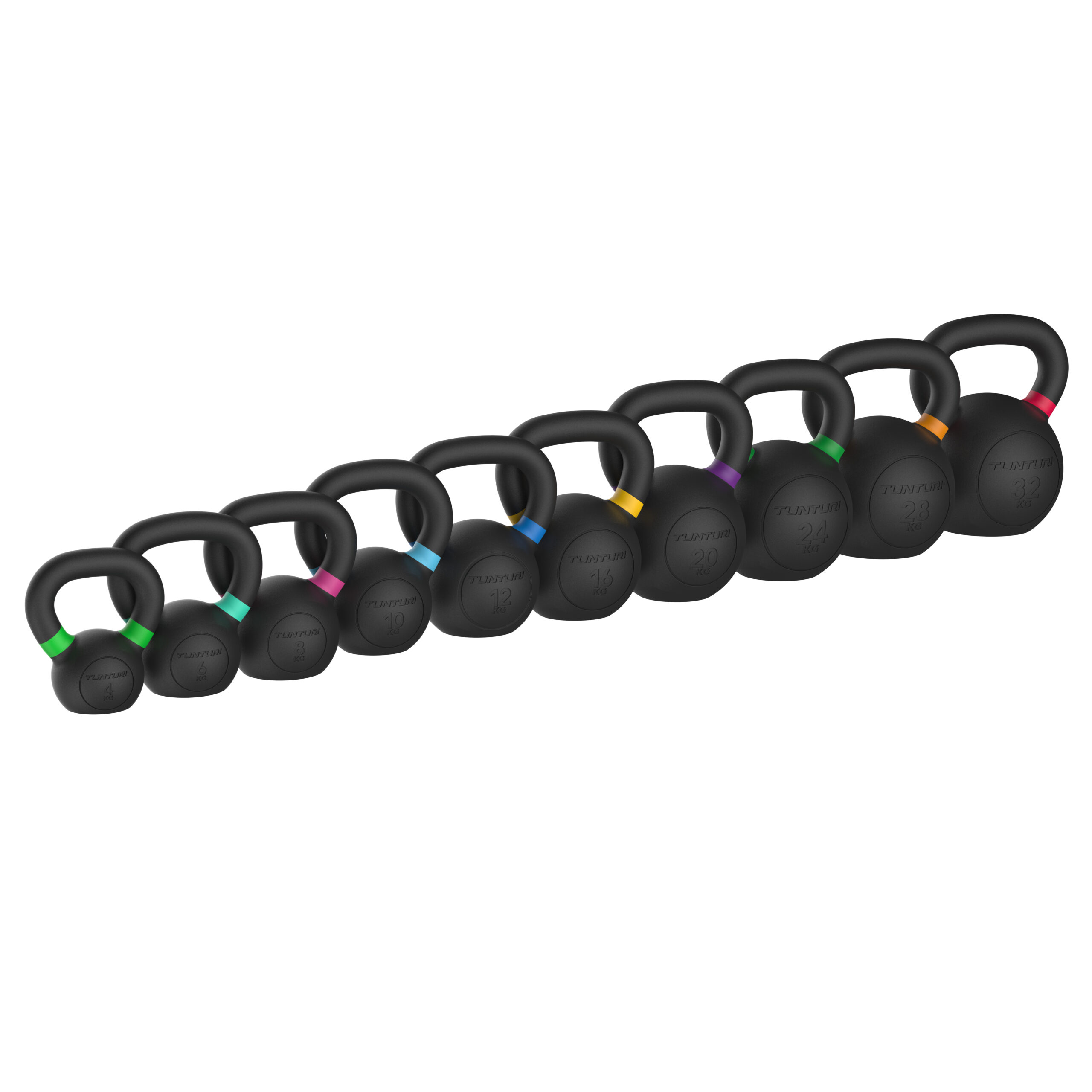 Tunturi - Platinum Gusseisen-Kettlebell 10kg - Schwarz Tunturi - Platinum Gusseisen-Kettlebell 10kg - Schwarz