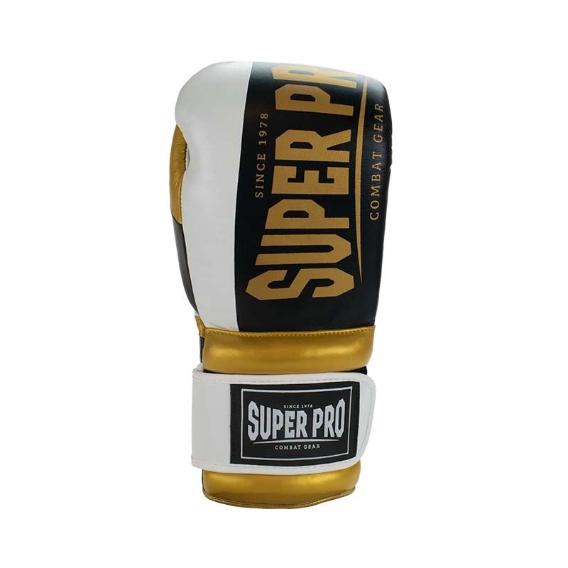 Super Pro Combat Gear Boxhandschuhe - Bruiser - Gold / Schwarz / Weiß Super Pro Combat Gear Boxhandschuhe - Bruiser - Gold / Schwarz / Weiß