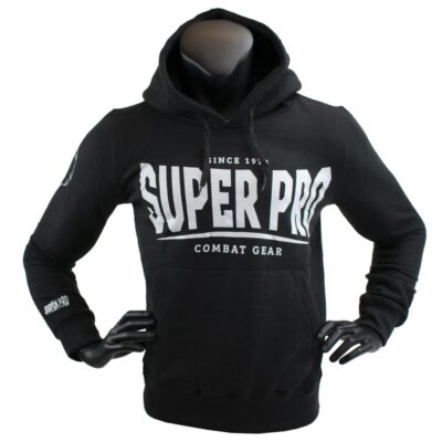 Super Pro Combat Gear Hoody - S.P. Logo - Schwarz / Weiß Super Pro Combat Gear Hoody - S.P. Logo - Schwarz / Weiß