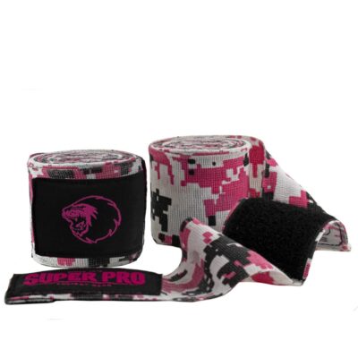 Super Pro Combat Gear Bandagen - Bandagen - Rosa / Schwarz / Weiß / Print