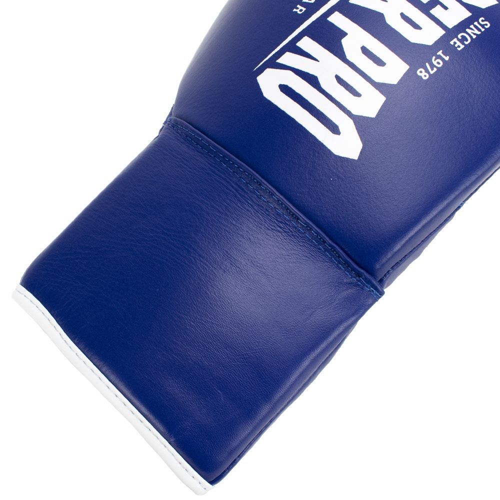 Super Pro Combat Gear Boxhandschuhe - Winner Wettkampfhandschuhe mit Schnürung - Blau / Weiß Super Pro Combat Gear Boxhandschuhe - Winner Wettkampfhandschuhe mit Schnürung - Blau / Weiß
