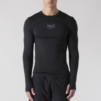 Everlast Neu - Compression Langarm-T-Shirt - Schwarz Everlast Neu - Compression Langarm-T-Shirt - Schwarz