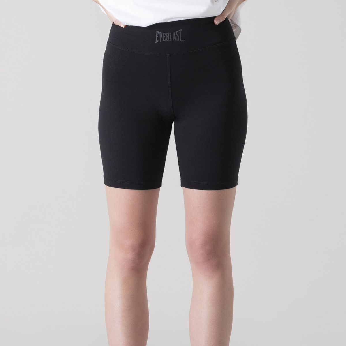 Everlast Shorts - Cyclist Jersey Stretch Short Logo - Schwarz