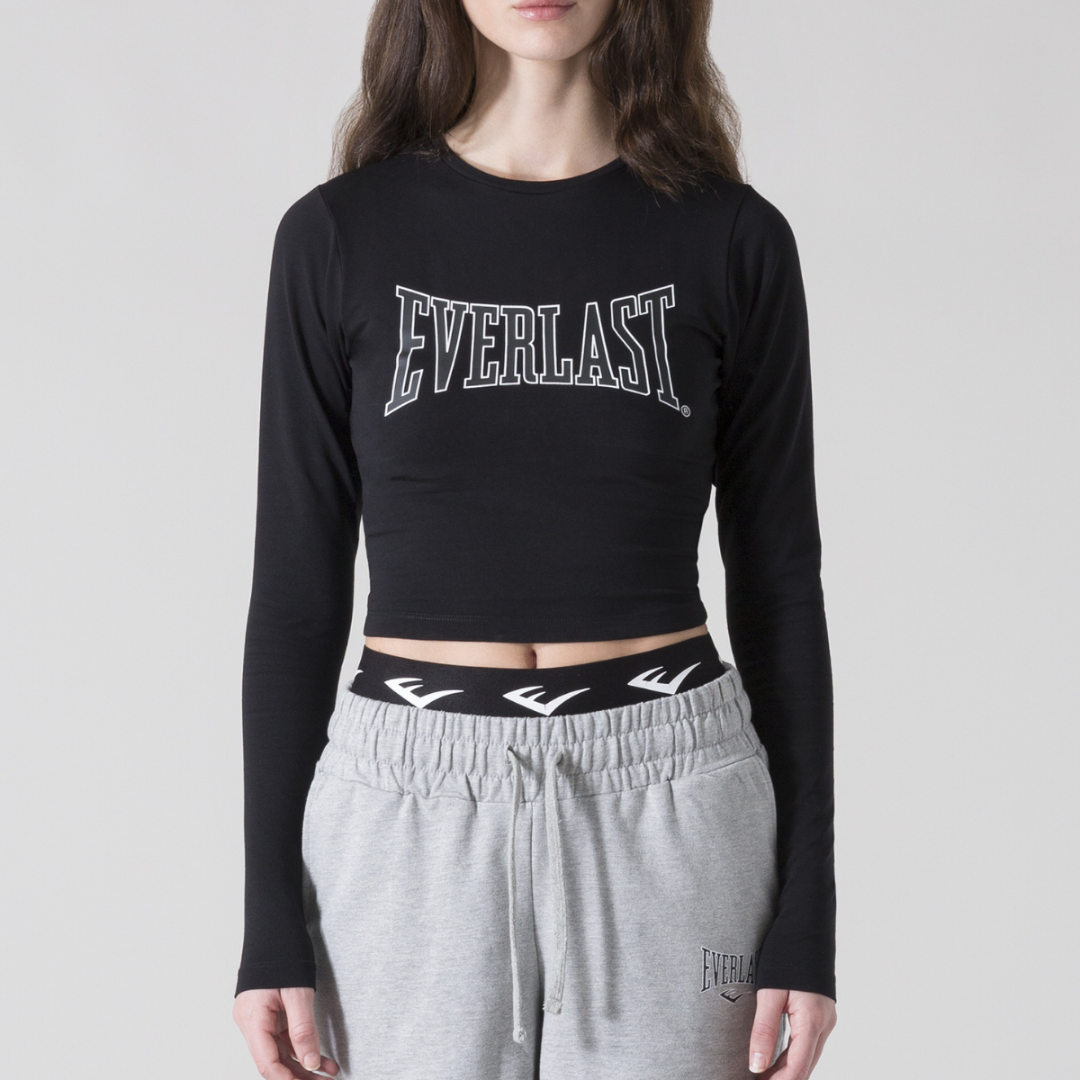 Everlast T-Shirt - Long Sleeve Logo - Schwarz