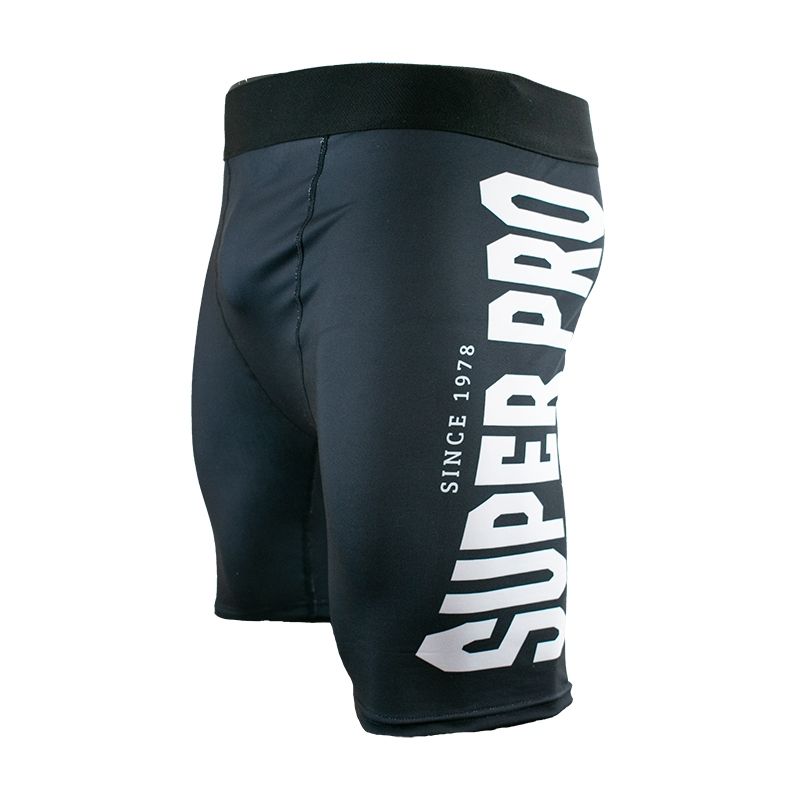 Super Pro Combat Gear Kompressions-Shorts - - Schwarz / Weiß