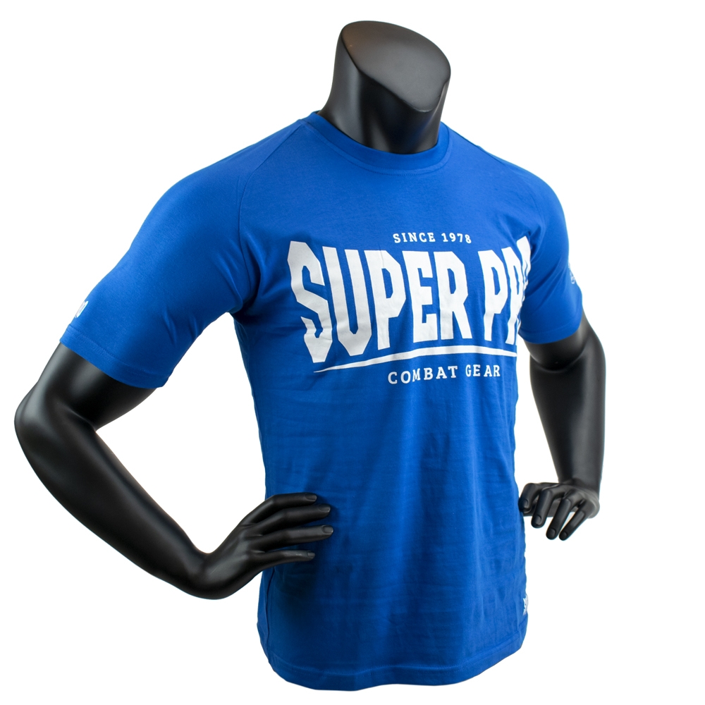 Super Pro Combat Gear T-Shirt - S.P. Logo - Blau / Weiß