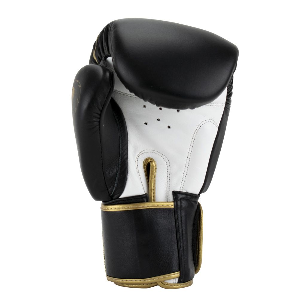 Super Pro Combat Gear Boxhandschuhe - Warrior Se Leder - Gold / Schwarz / Weiß Super Pro Combat Gear Boxhandschuhe - Warrior Se Leder - Gold / Schwarz / Weiß