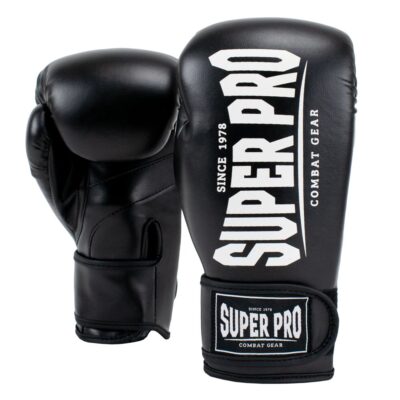 Super Pro Combat Gear Boxhandschuhe - Champ - Schwarz / Weiß