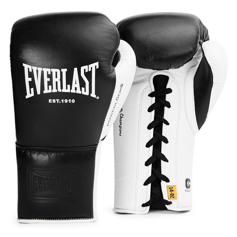 Everlast Boxhandschuhe - Powerlock Pro OG Lace Up - Schwarz