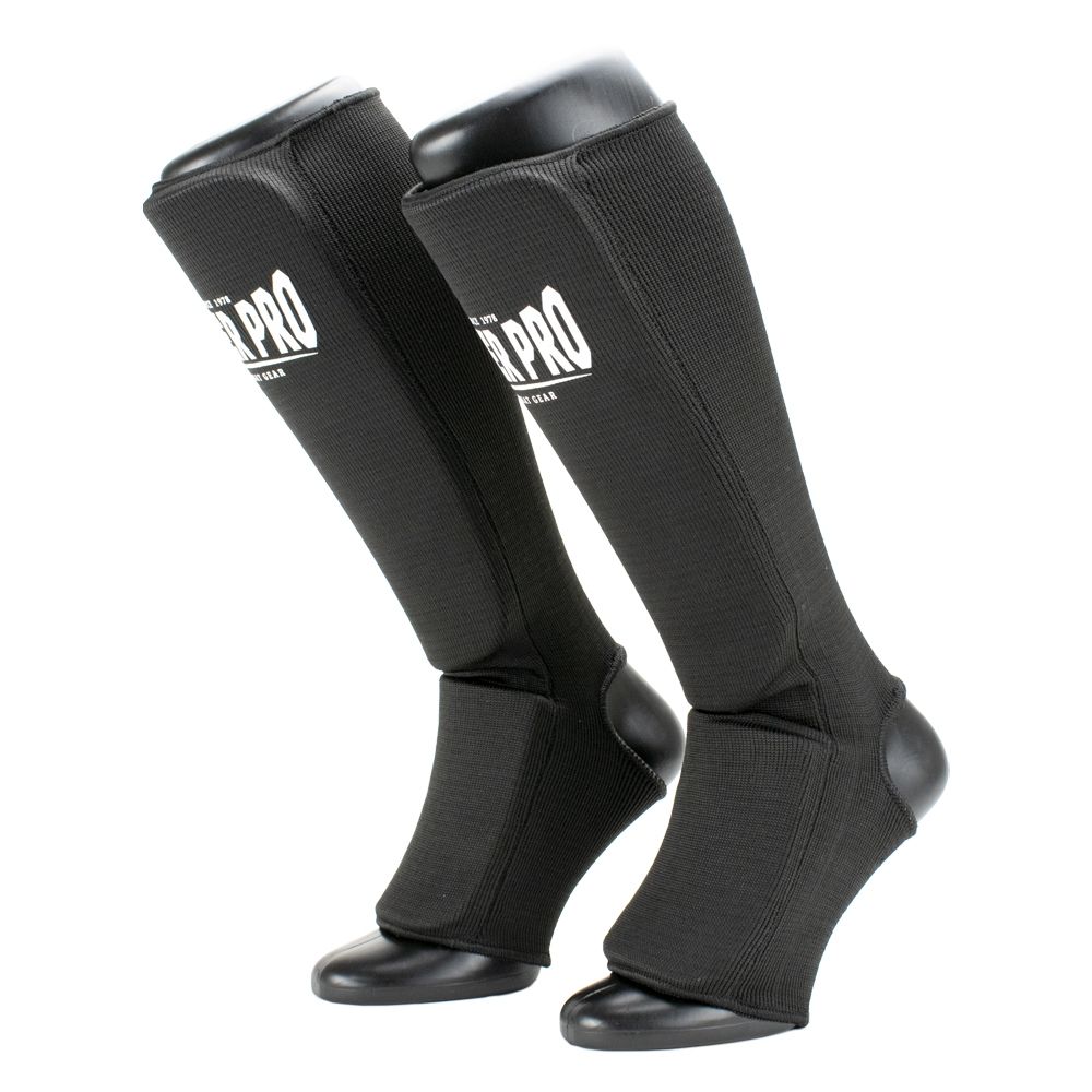 Super Pro Combat Gear Schienbein- und Spannschutz - Defender - Schwarz / Weiß