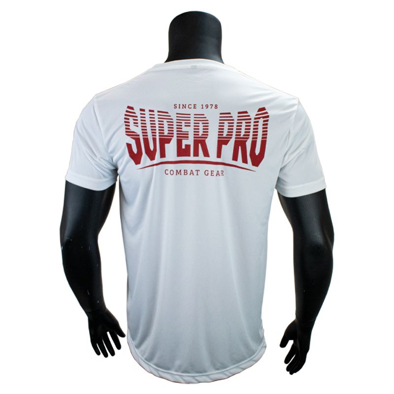 Super Pro Combat Gear Sportbekleidung - Dryfit T-Shirt Stripes - Rot / Weiß Super Pro Combat Gear Sportbekleidung - Dryfit T-Shirt Stripes - Rot / Weiß