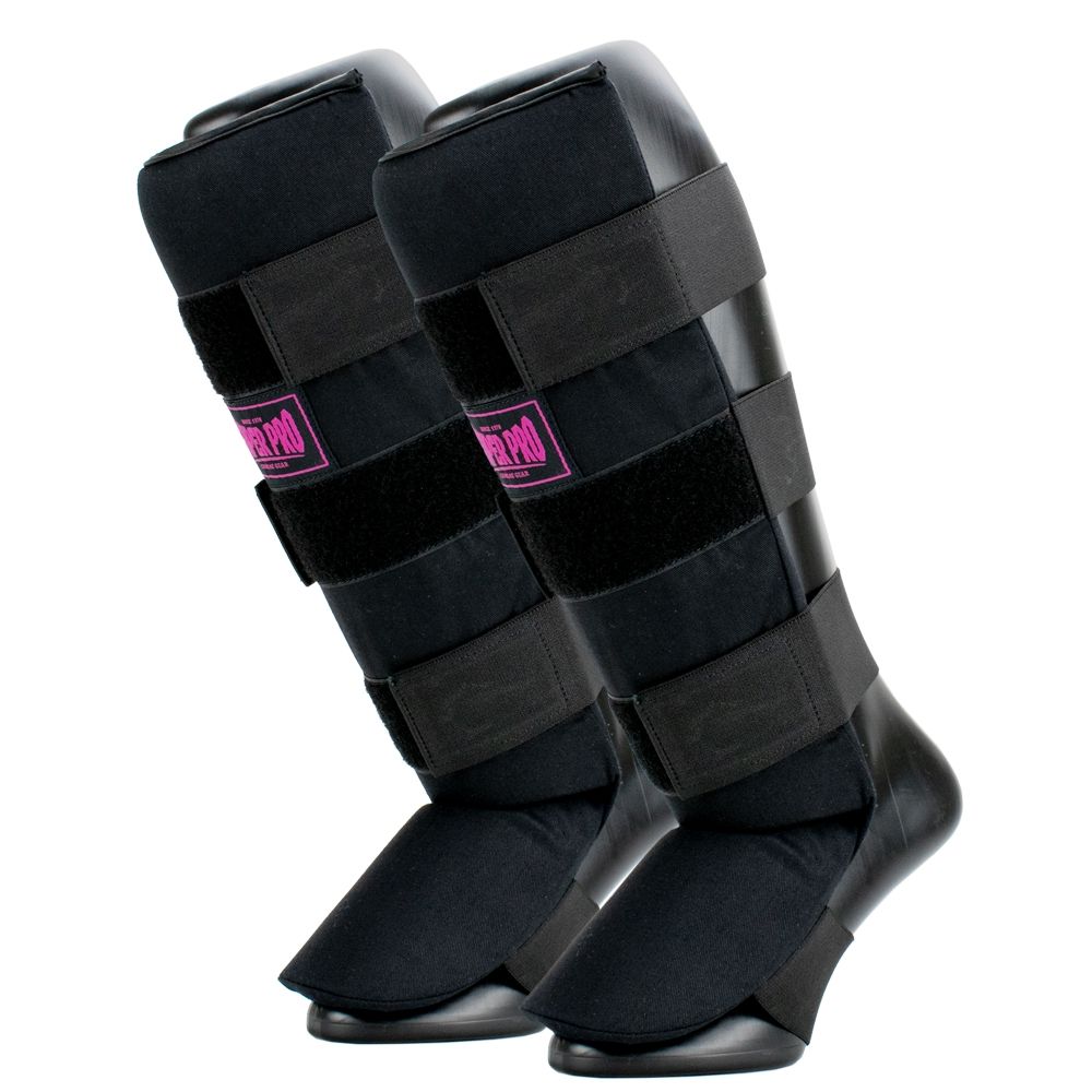 Super Pro Combat Gear Schienbein- und Spannschutz - Savior - Rosa / Schwarz