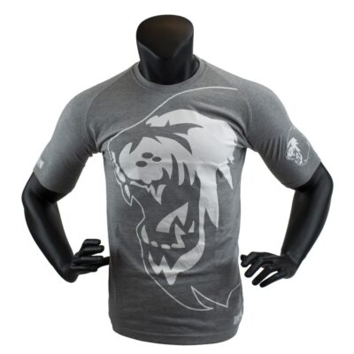 Super Pro Combat Gear T-Shirt - Lion Logo - Grau / Weiß
