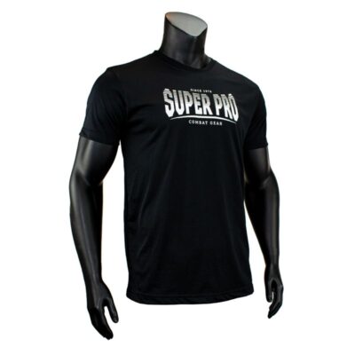 Super Pro Combat Gear Sportshirt - Dryfit T-Shirt Stripes S - Schwarz / Weiß